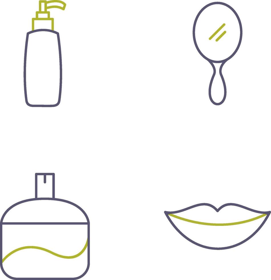 Cosmetic Product and Mirror Icon vector