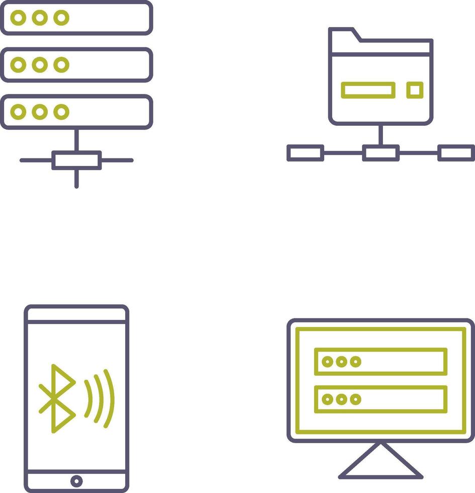 Server and Network Icon vector