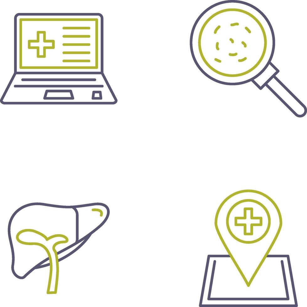 Laptop and Analytics Icon vector