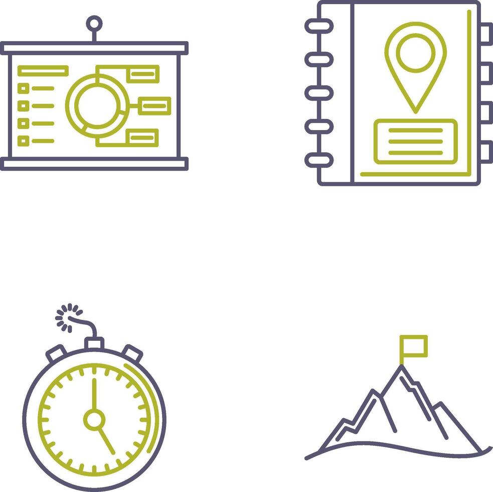 Presentation and Address Icon vector