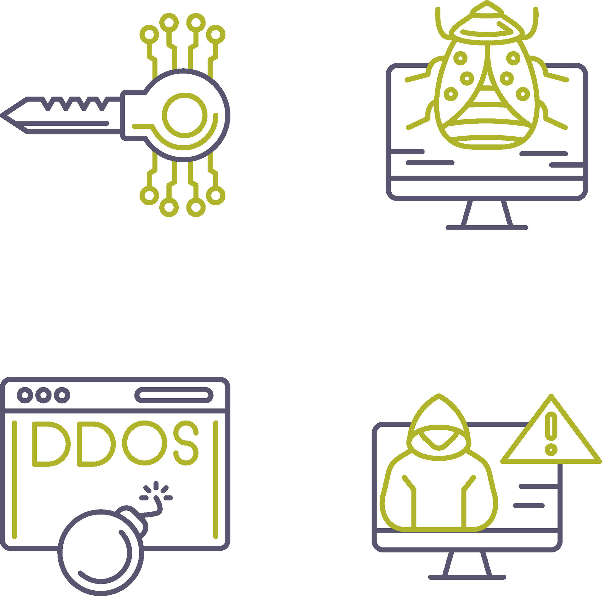 Key Code and Malware Icon 44655910 Vector Art at Vecteezy