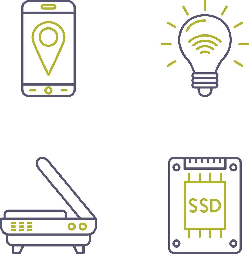 Gps and Smart Energy Icon vector