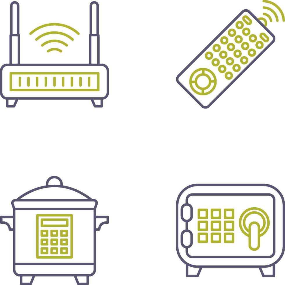 Remote and Antina Icon vector