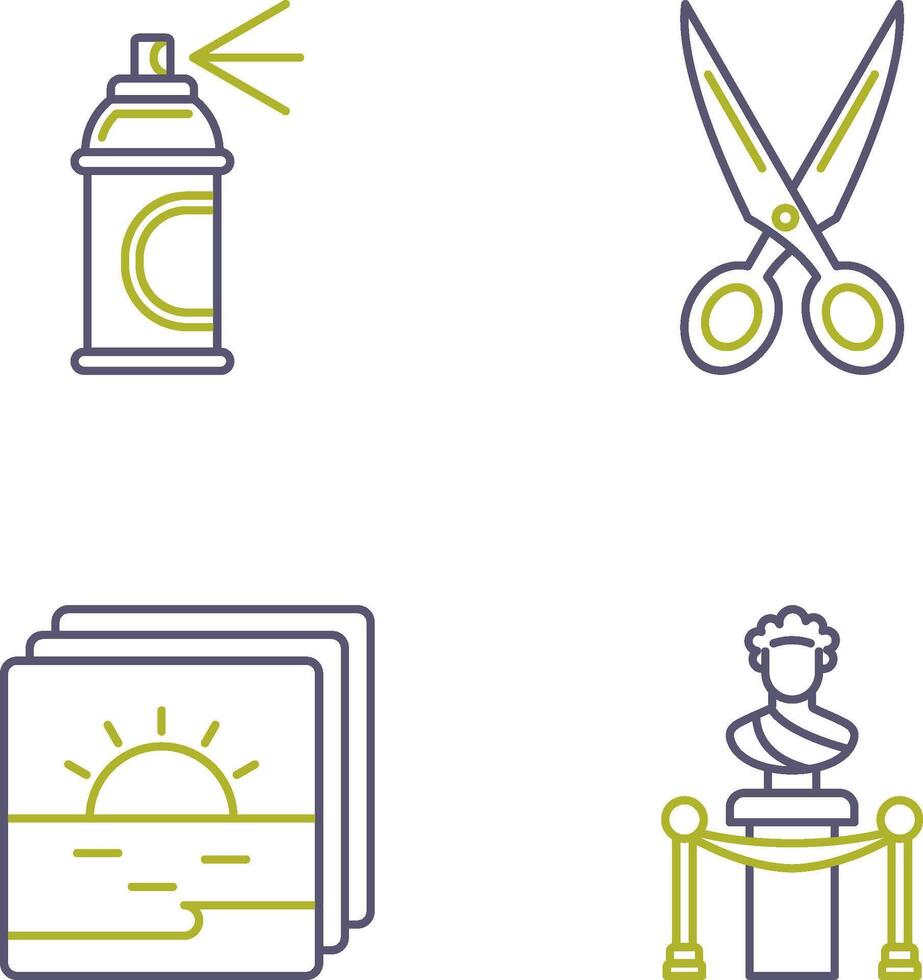 Spray and Scissors Icon vector