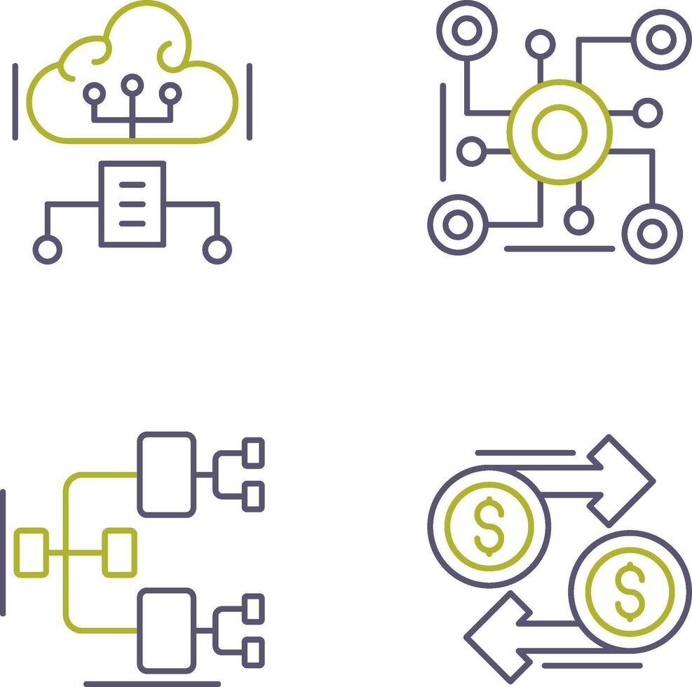 Cloud Computing and Connection Icon vector