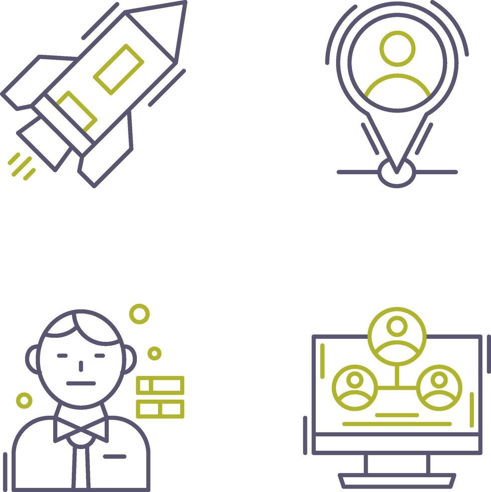 Start Up and Placeholder Icon vector