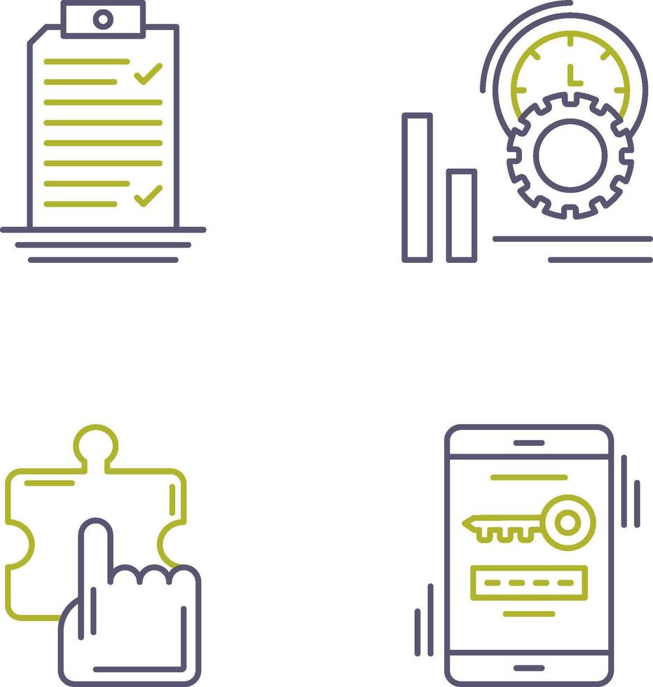 Check List and Performance Icon vector