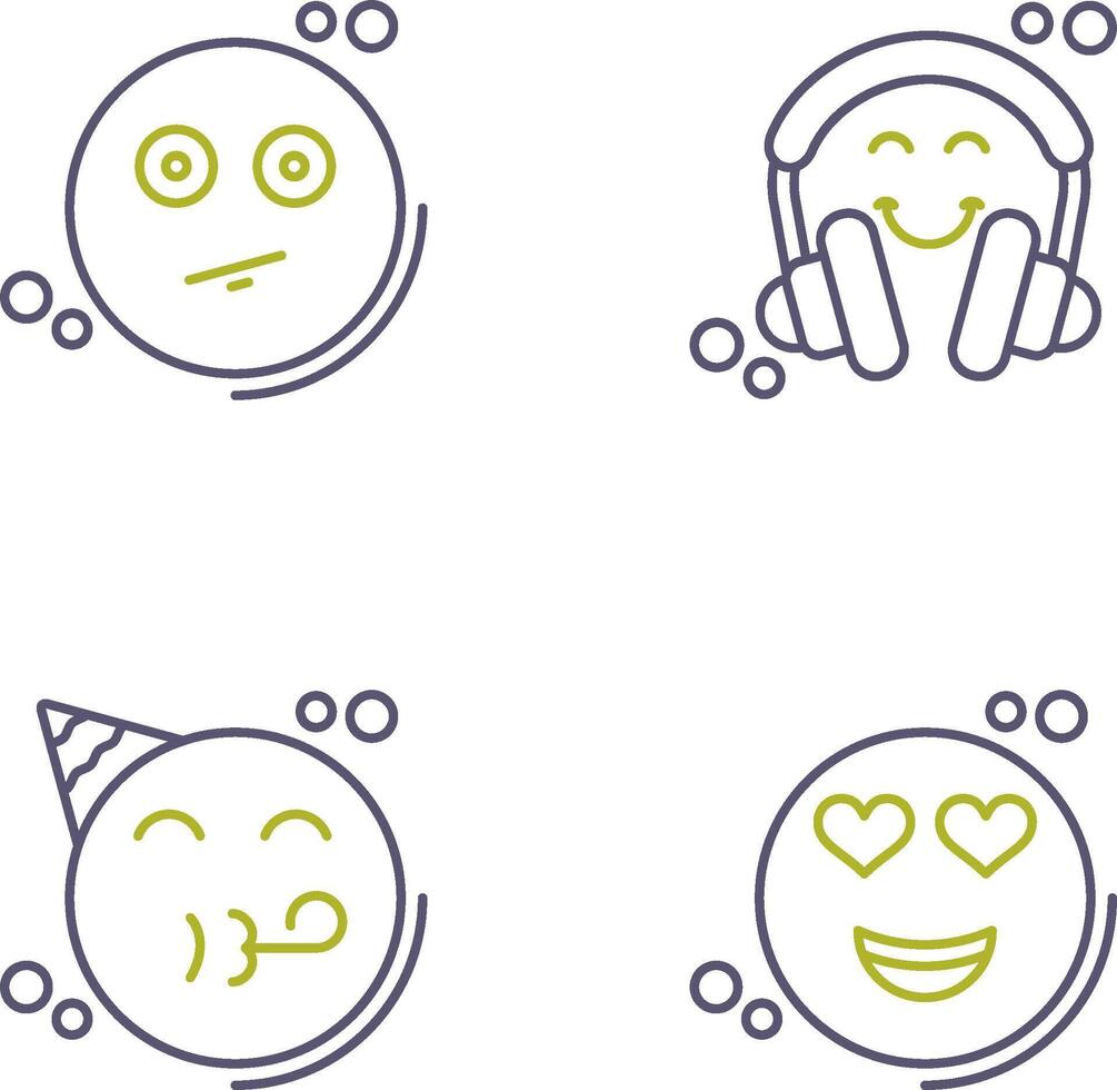 Neutral and Headphones Icon vector