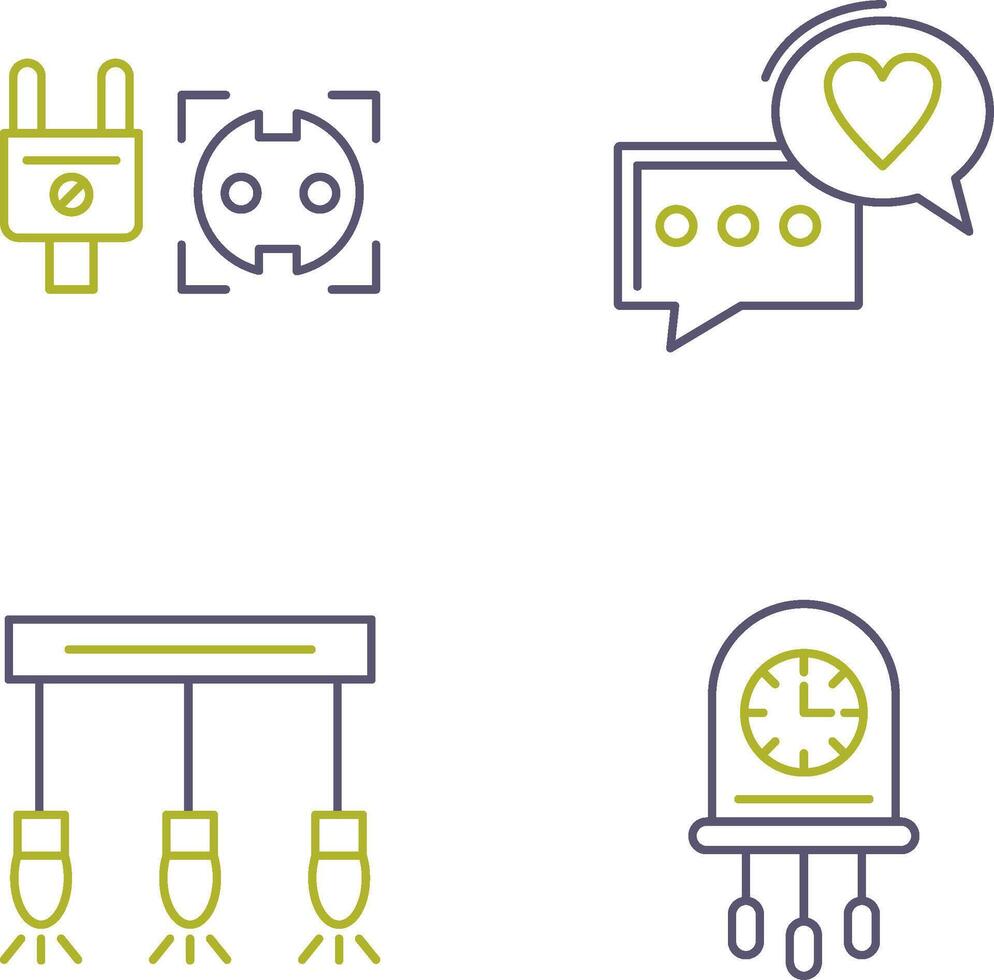 Socket and Chat Icon vector