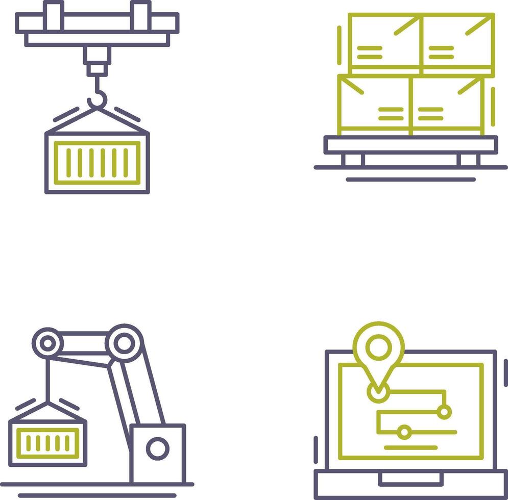 grua y valores icono vector