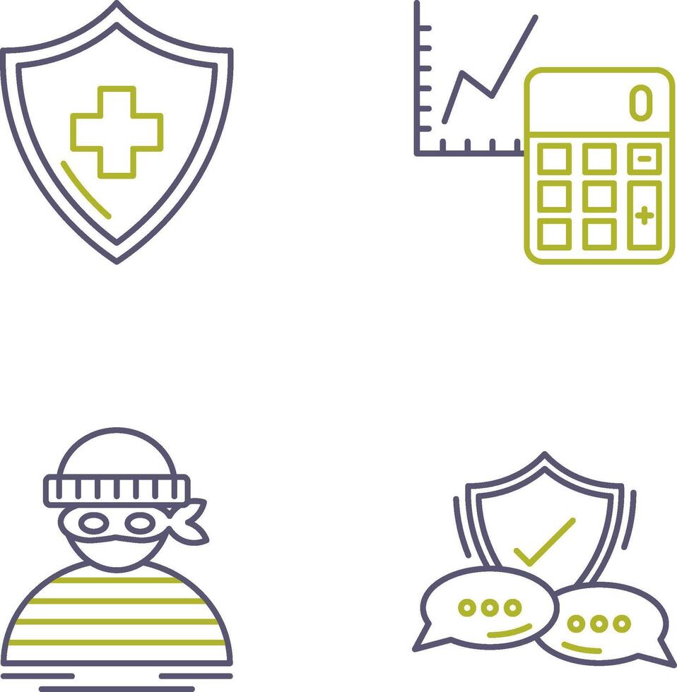 Accounting and Health Icon vector