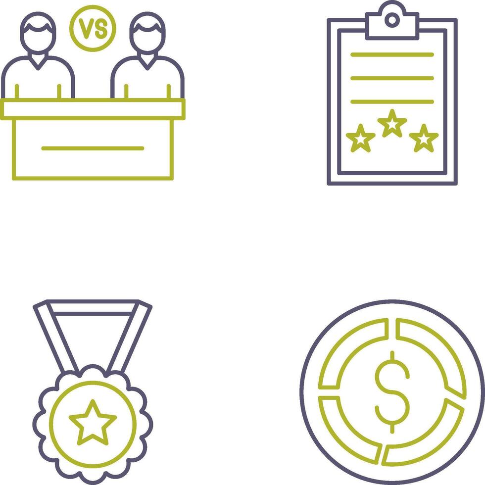 Meeting and Result Icon vector
