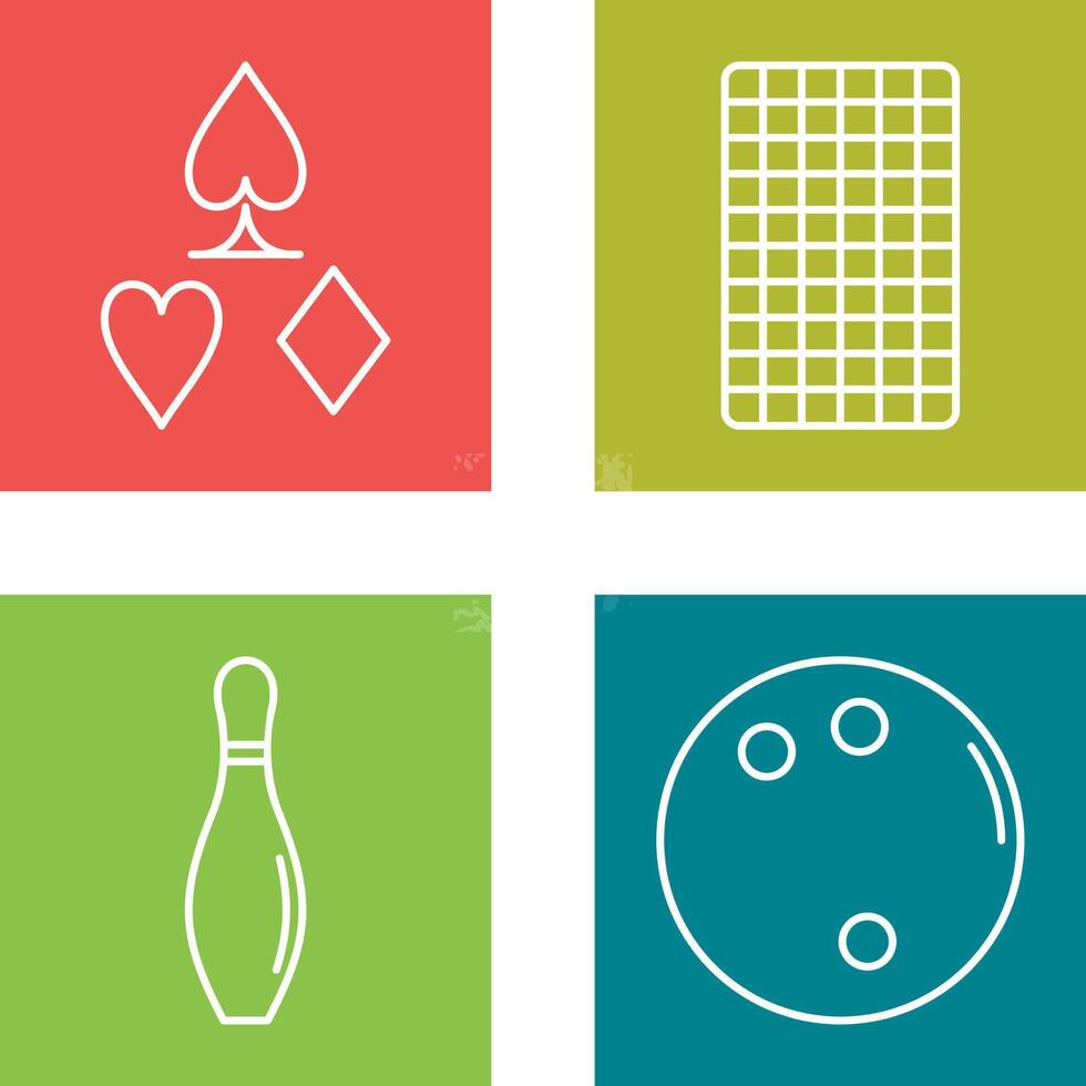 card suits and card backward Icon vector