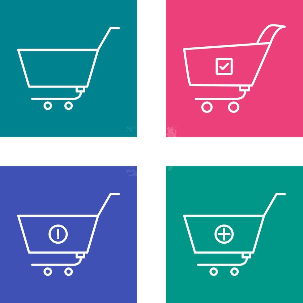 empty cart and confirm order Icon vector