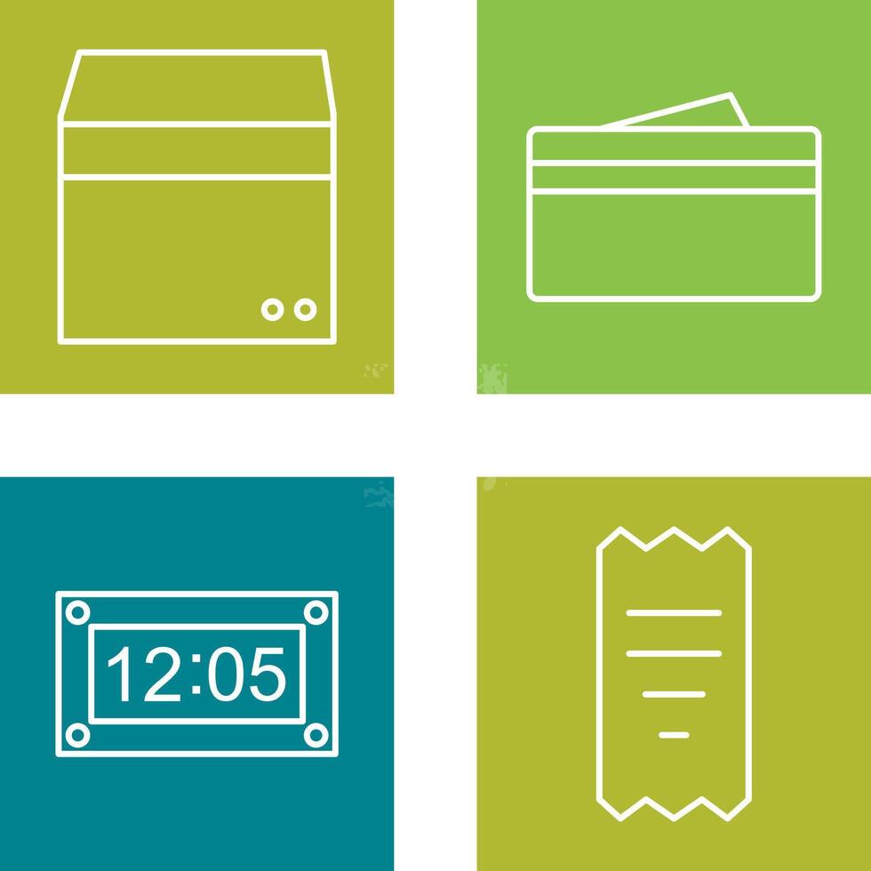 box and wallet Icon vector