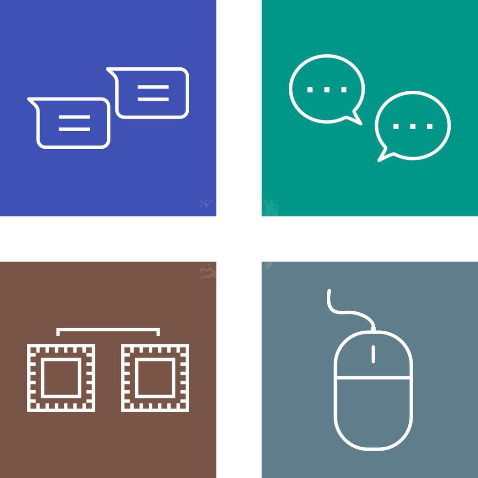 messages and conversation bubbles Icon vector