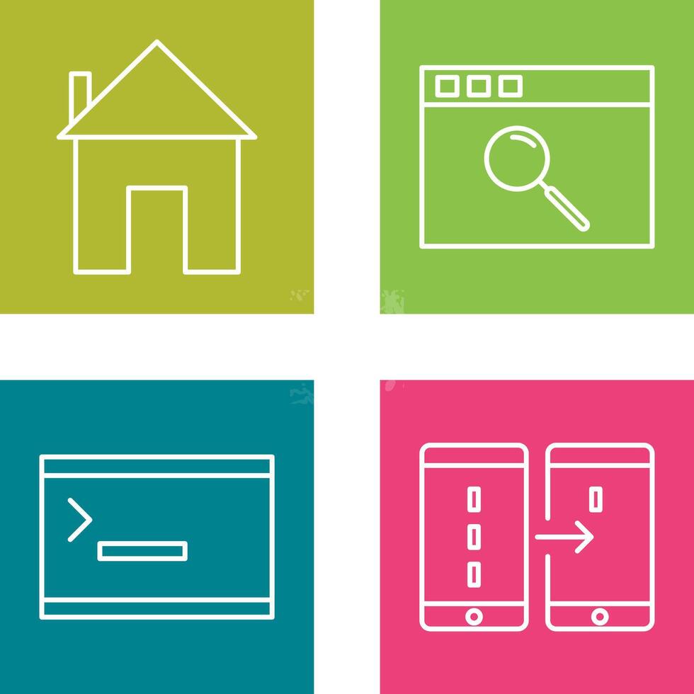 homepage and browser Icon vector