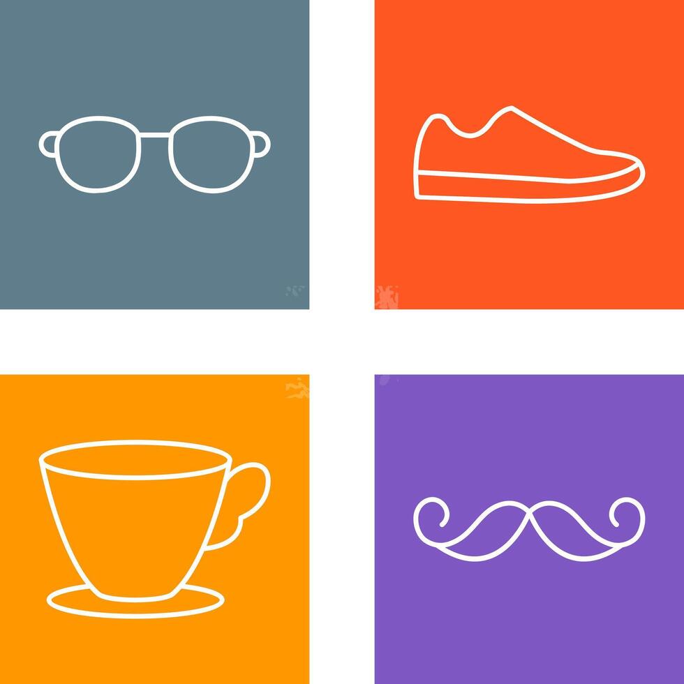 Sunglasses and Shoe Icon vector