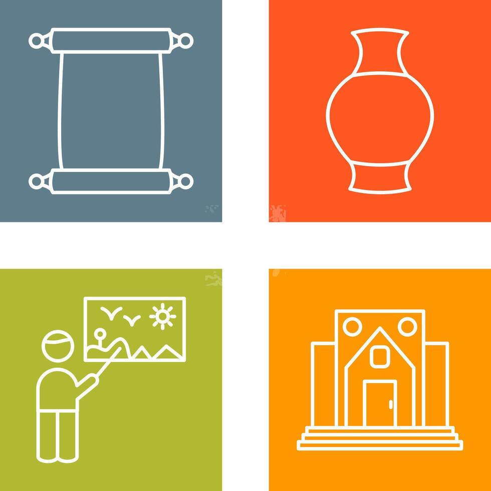 Scroll of Paper and Antique Icon vector