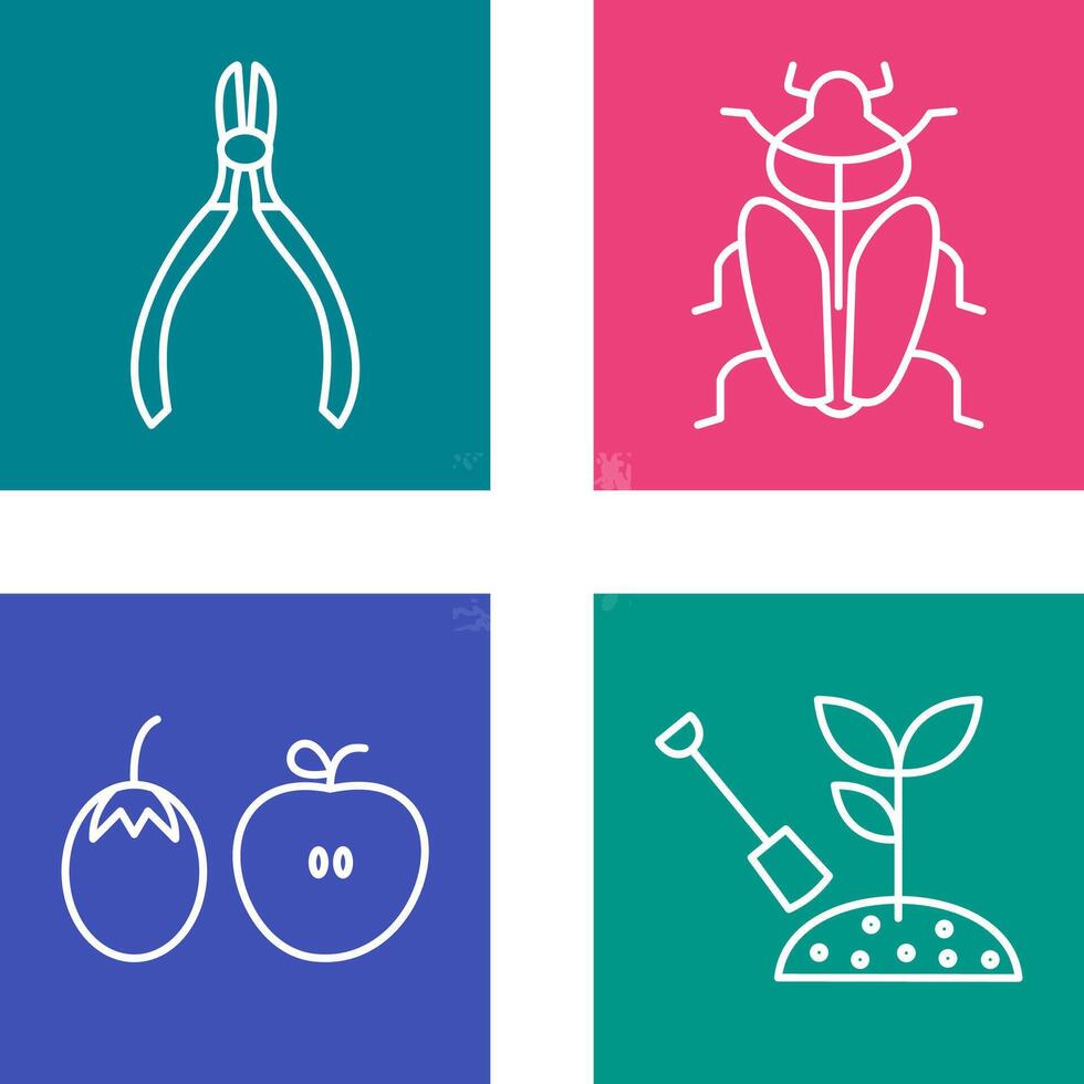 Cutter and Insect Icon vector