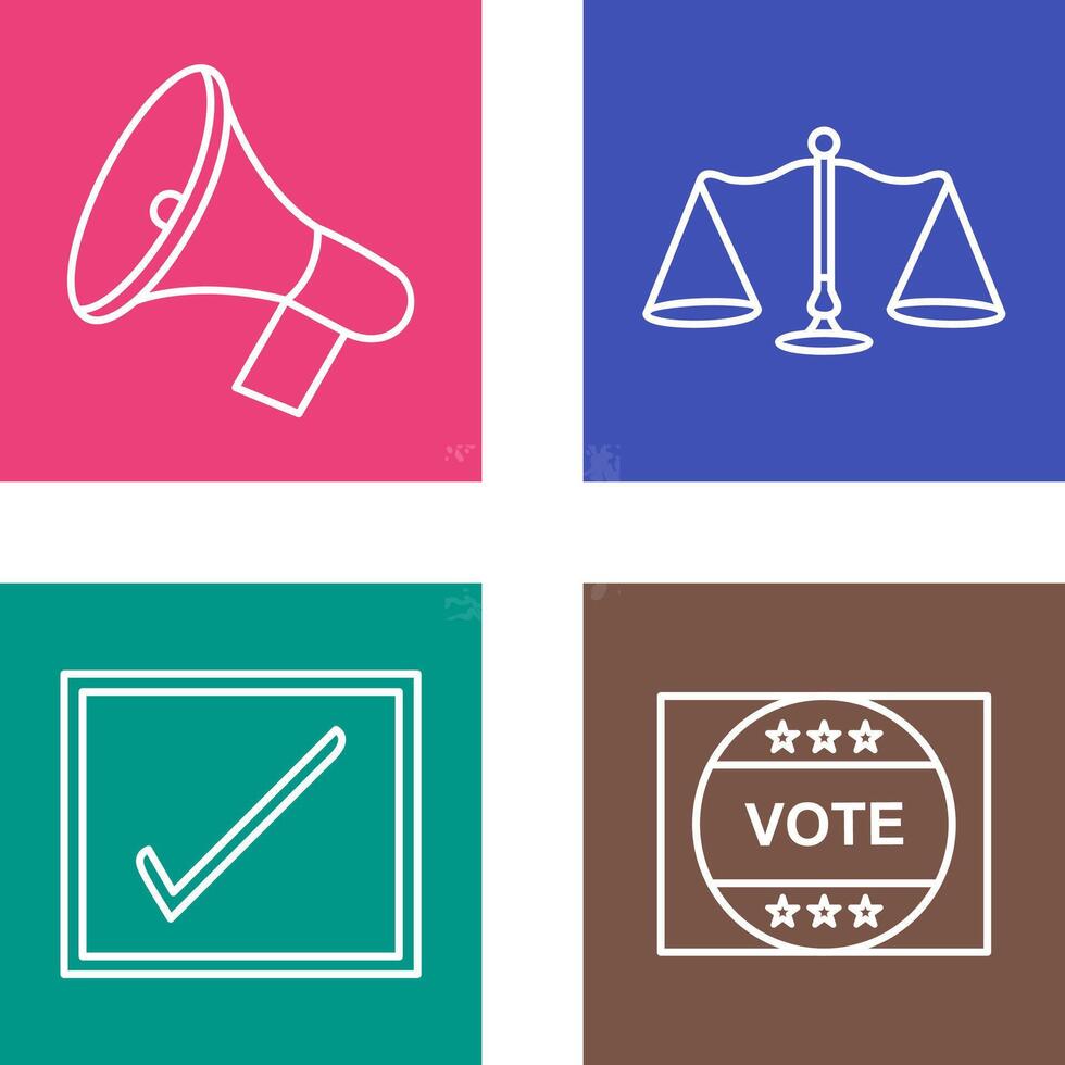 Announcement Speaker and Scale Icon vector