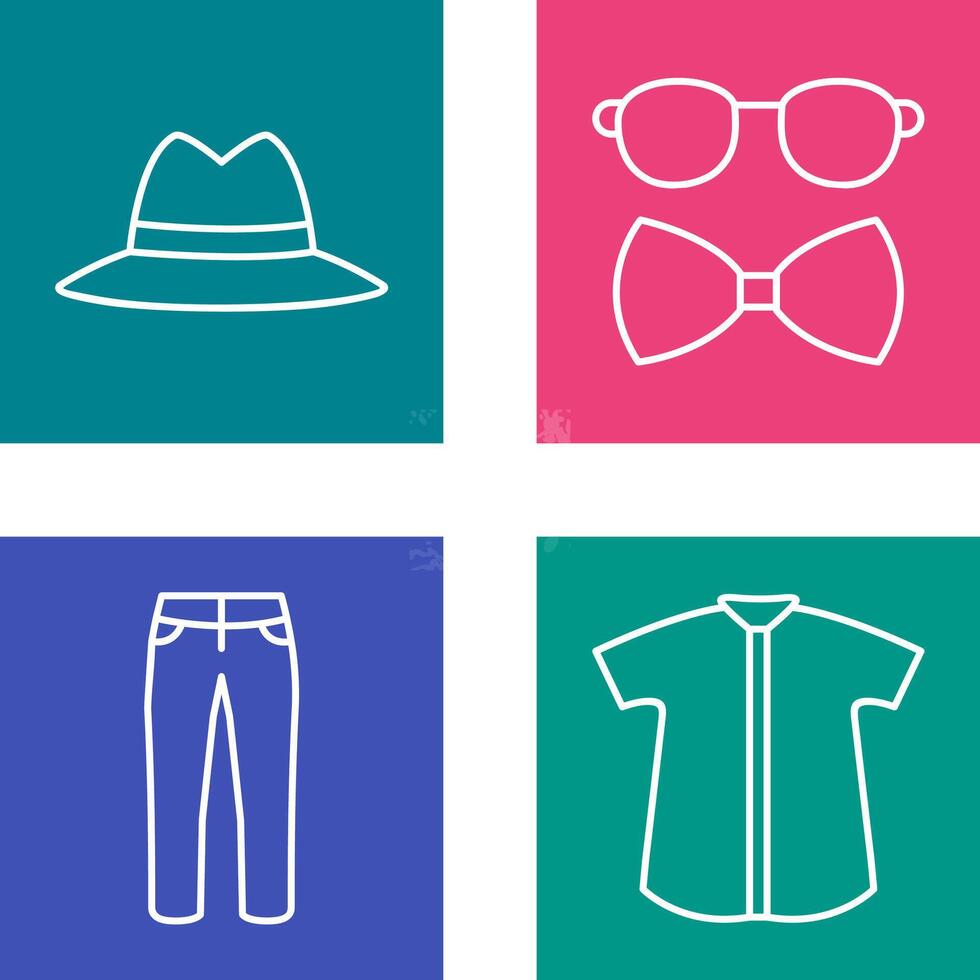 Hat and Hipster Style Icon vector