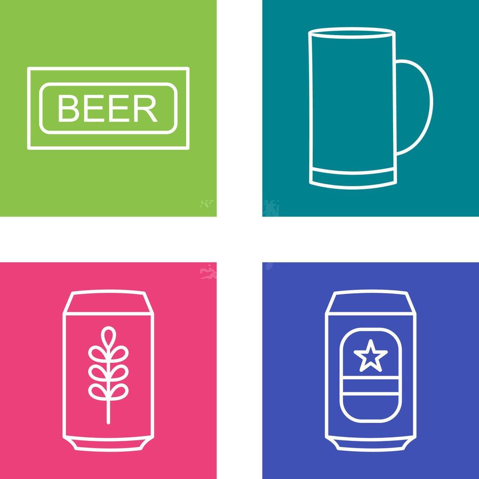 Beer Sign and Beer Mug Icon vector