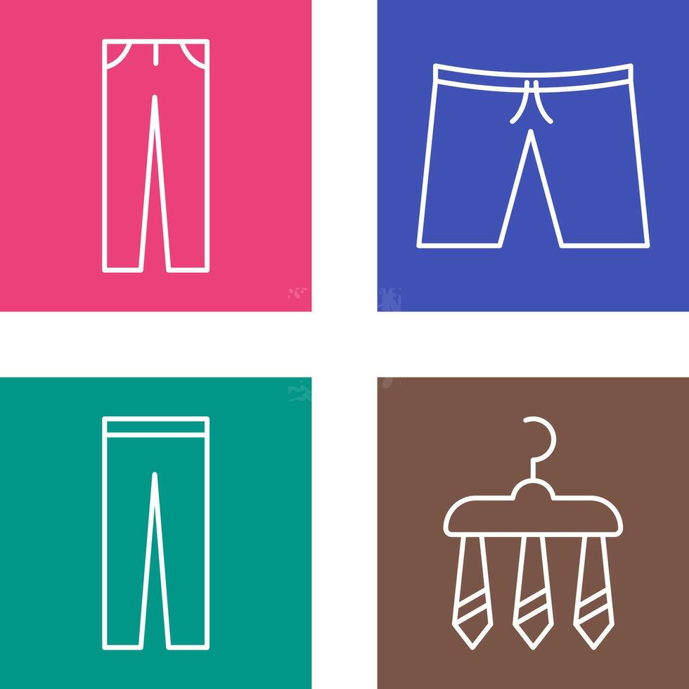 Pants and Shorts Icon vector