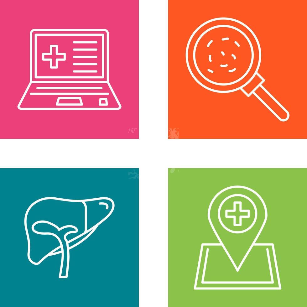 Laptop and Analytics Icon vector