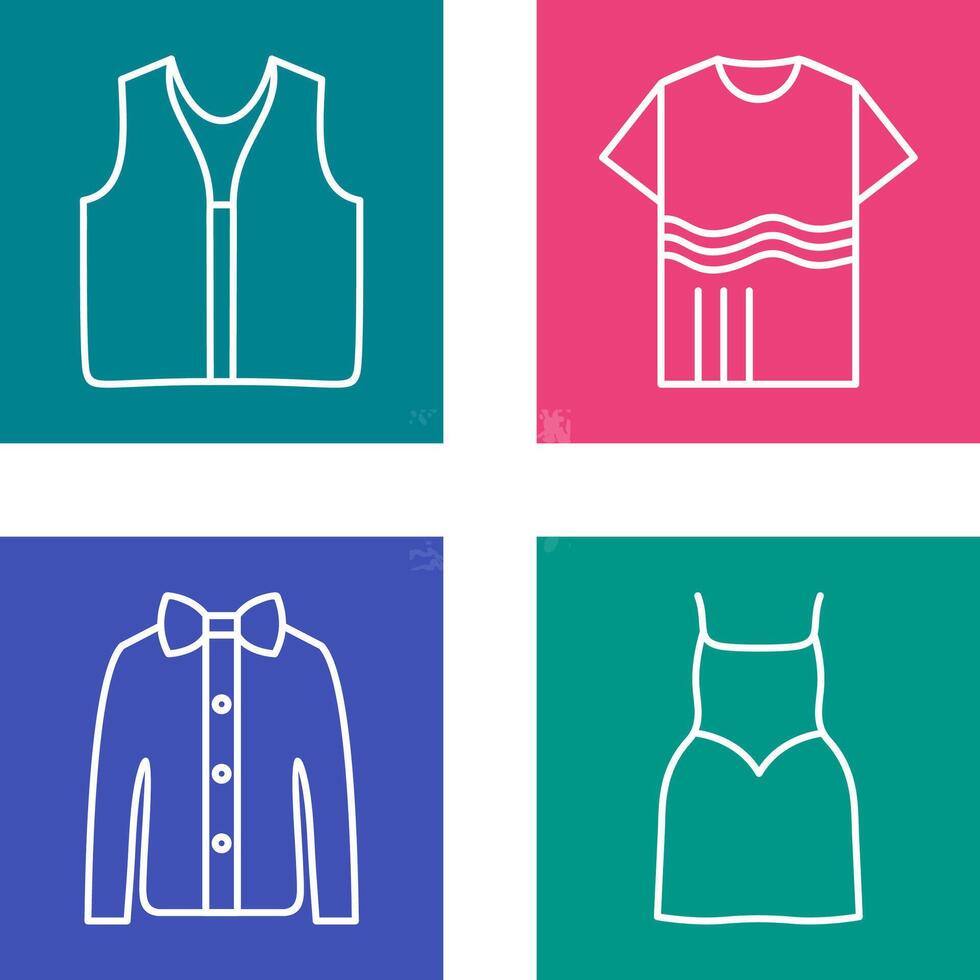 Swimming Vest and Accessory Icon vector