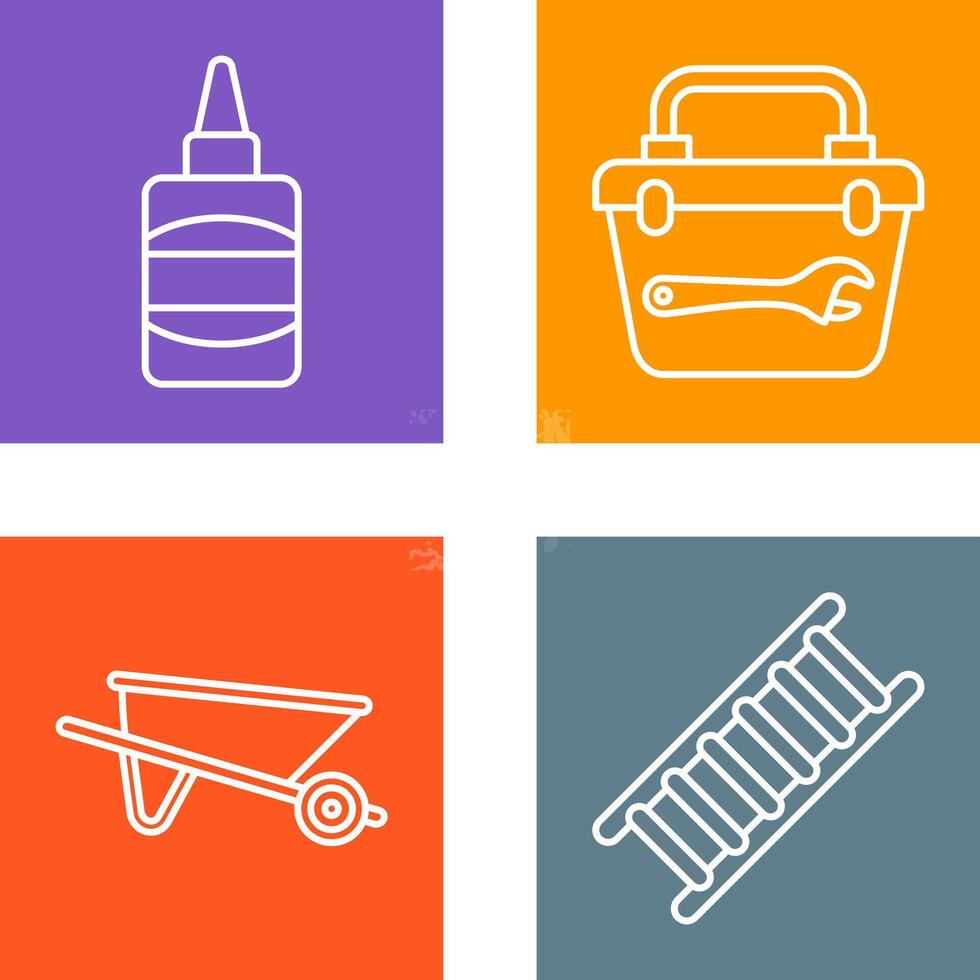 Glue and construction Icon vector