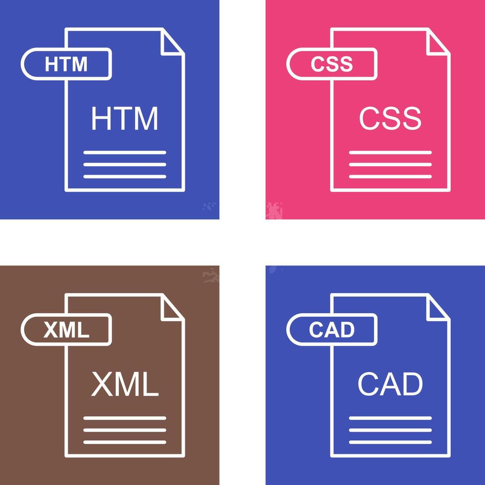 HTM and CSS Icon vector