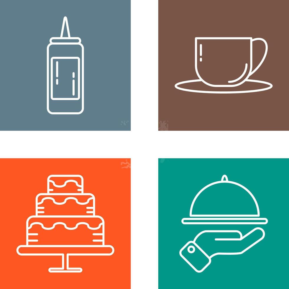 Sauce and Tea Icon vector