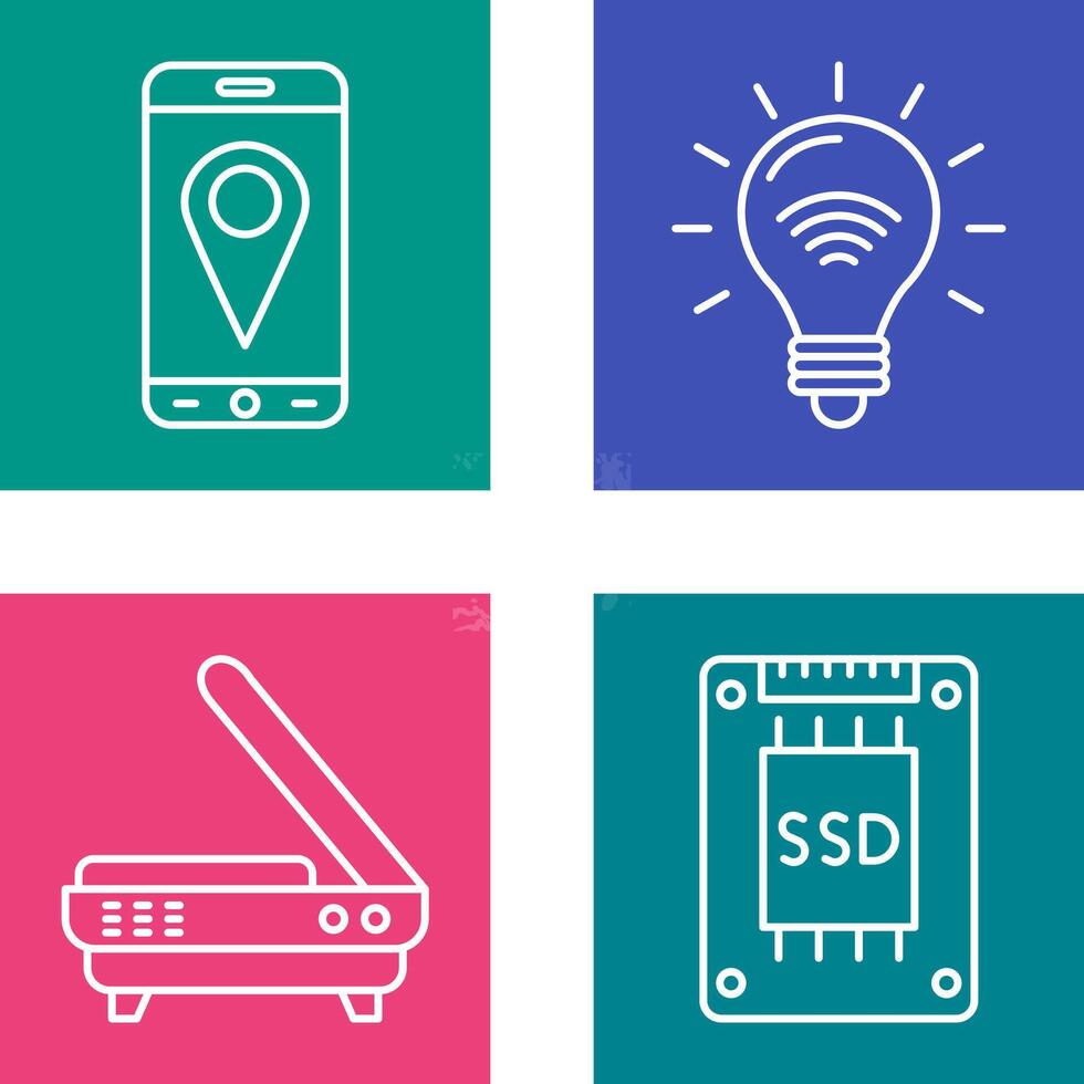 Gps and Smart Energy Icon vector