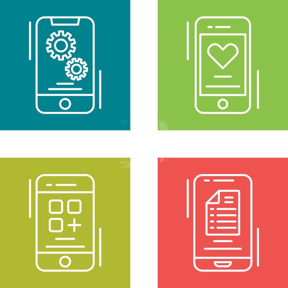 Setting and Favourite Icon vector
