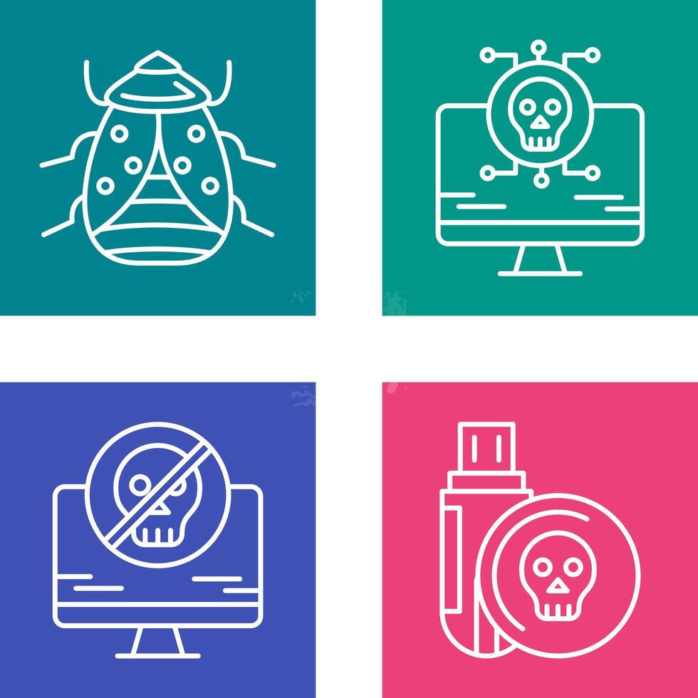 Bug and Virus Icon vector