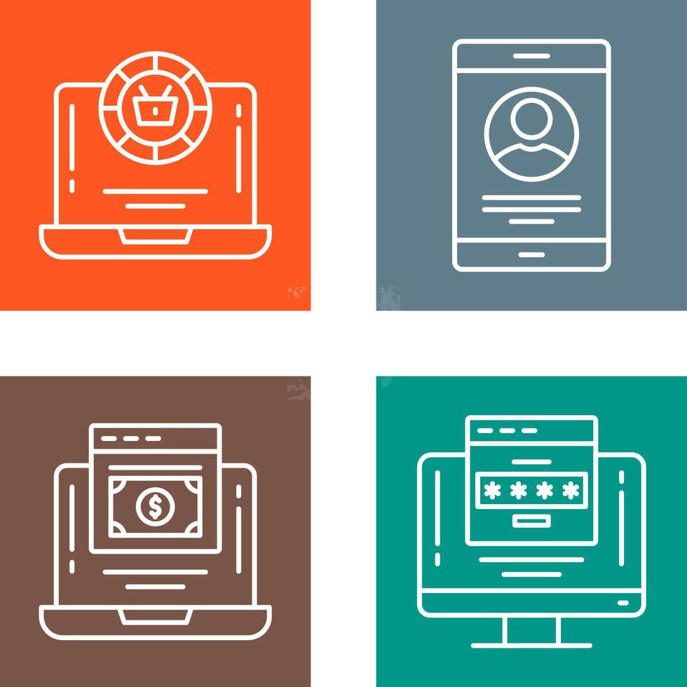 Token and Profit Icon vector
