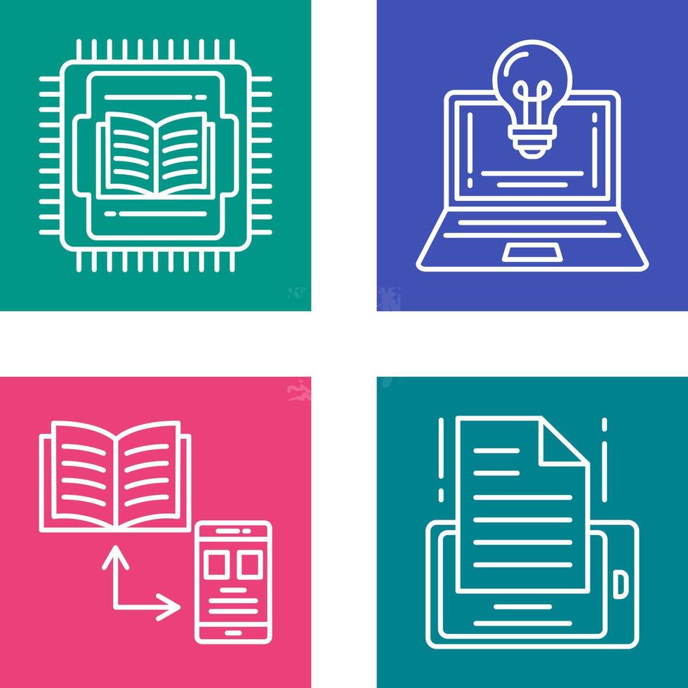 Cpu and Lamp Icon vector