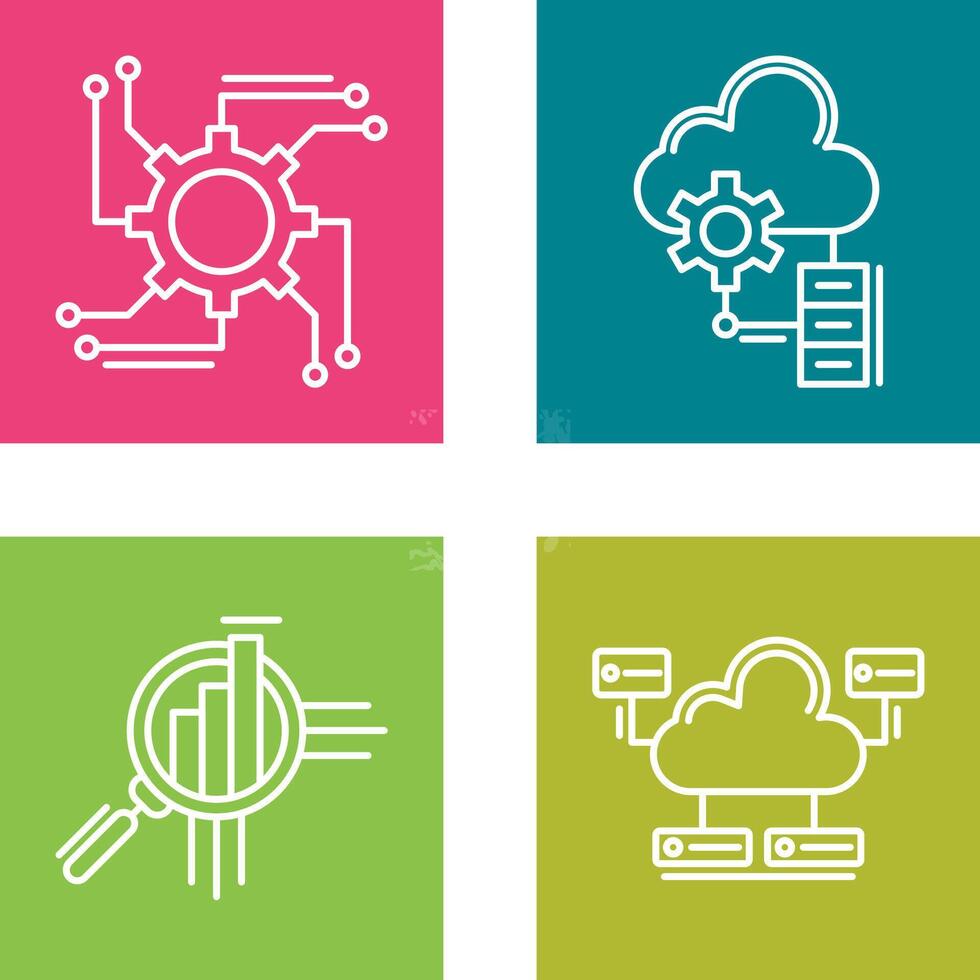 Automation and Big Data Icon vector