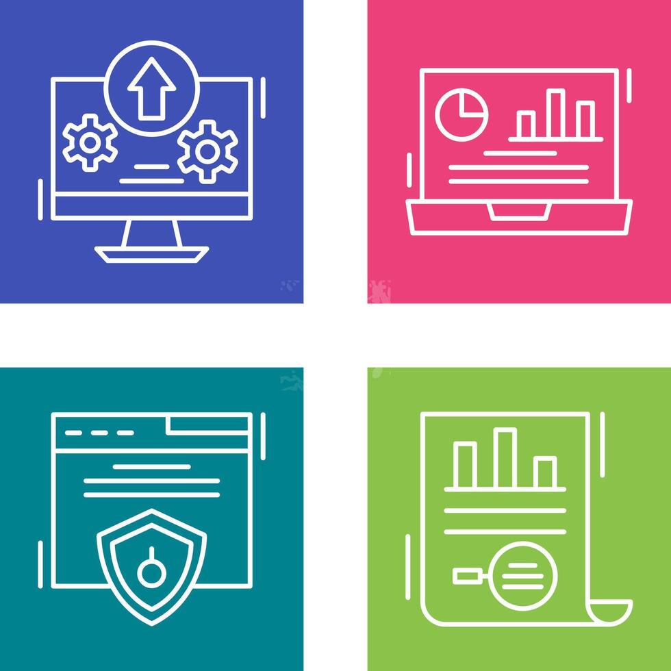Upload and Dashboard Icon vector
