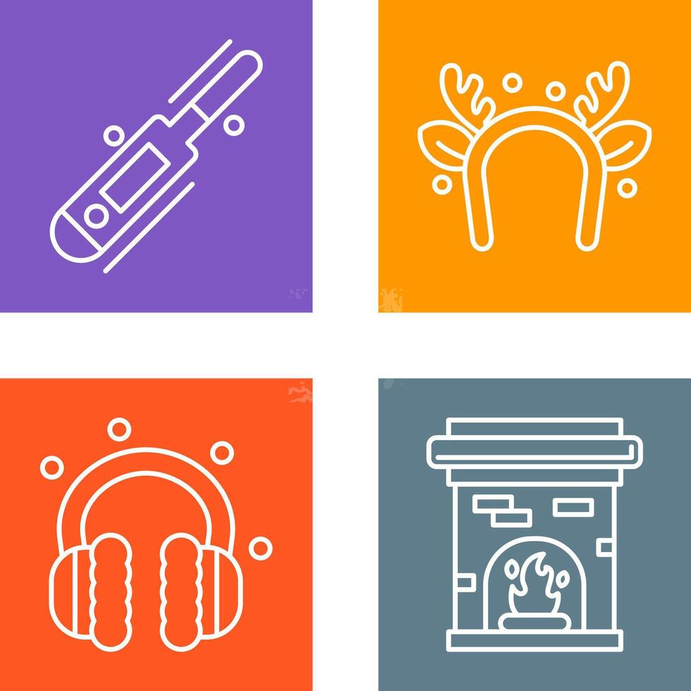 Thermometer and Headband Icon vector