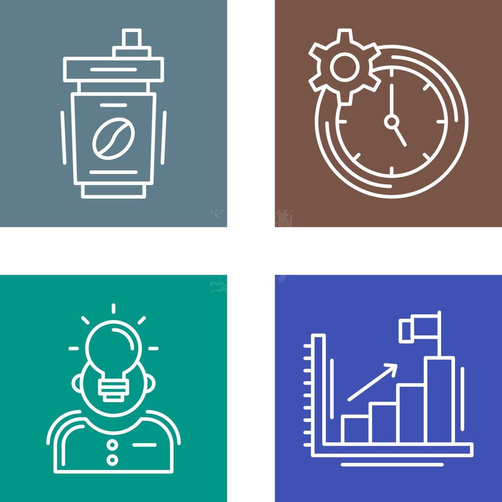 Coffee Cup and Productivity Icon vector