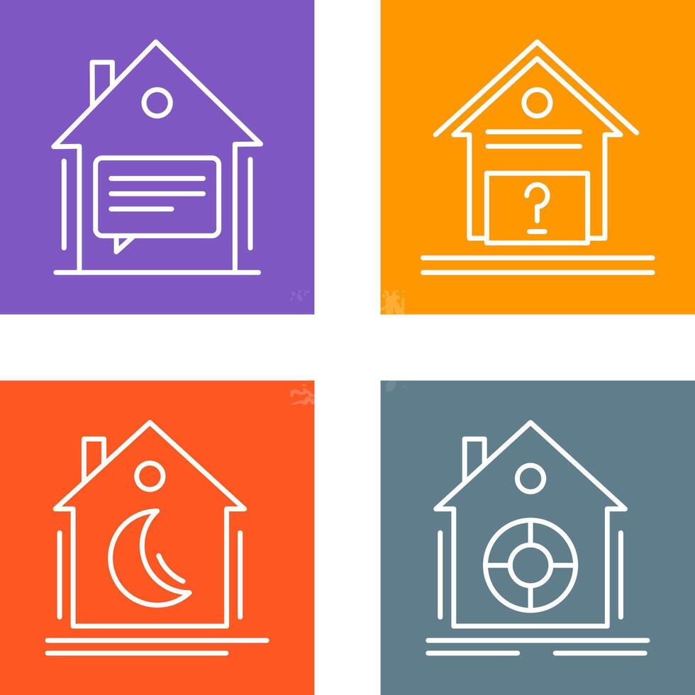 Message and Unknown Icon vector