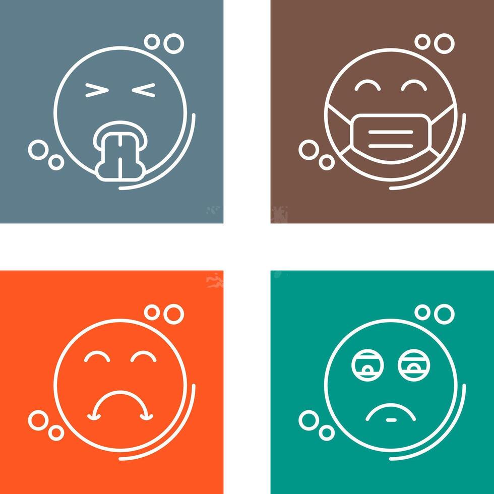 Vomit and Mask Icon vector