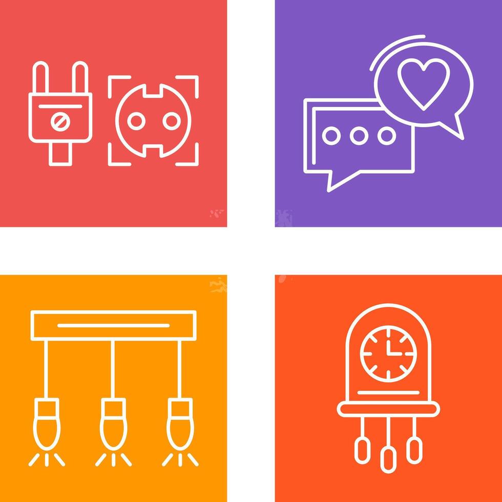 Socket and Chat Icon vector