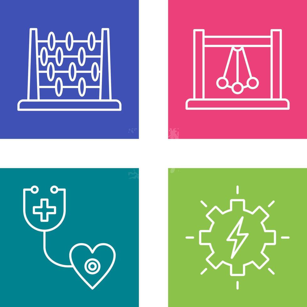 Abacus and Pendulum Icon vector