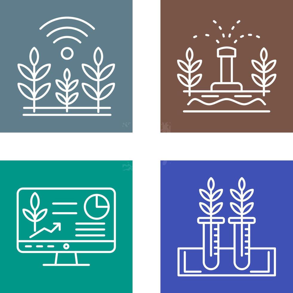 Wheat and Sprinkler Icon vector