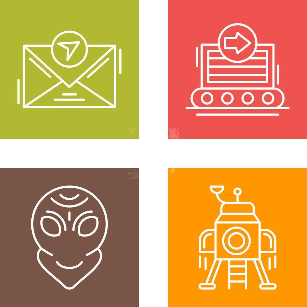 message and container Icon vector