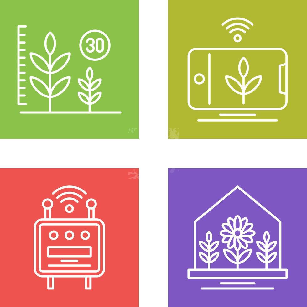 Growth and Device Icon vector