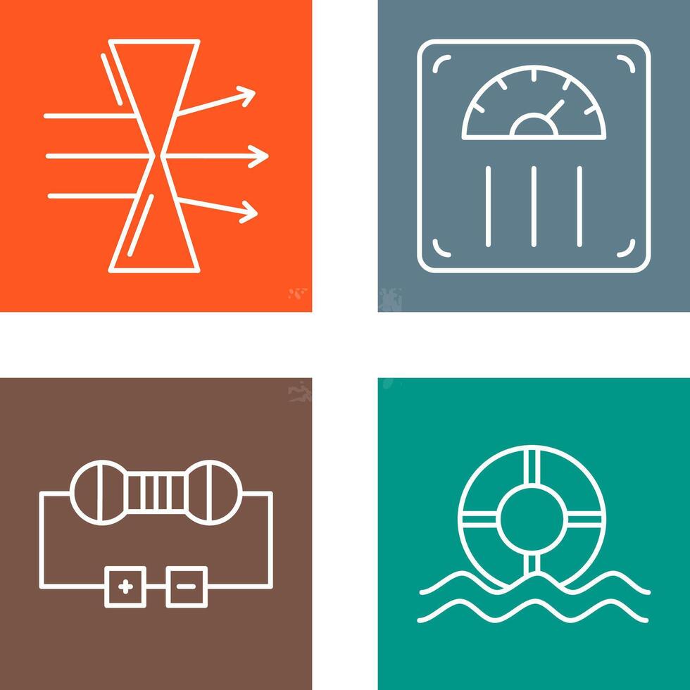 Dispersion and Weight Scale Icon vector